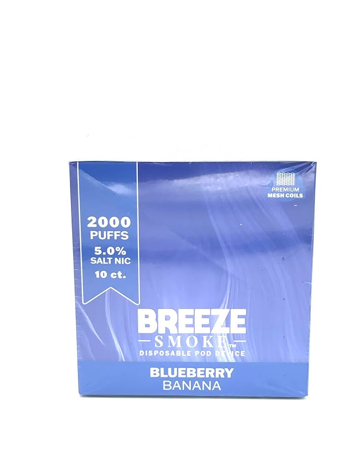 Breeze Pro Blueberry Banana 2000puffs 10ct