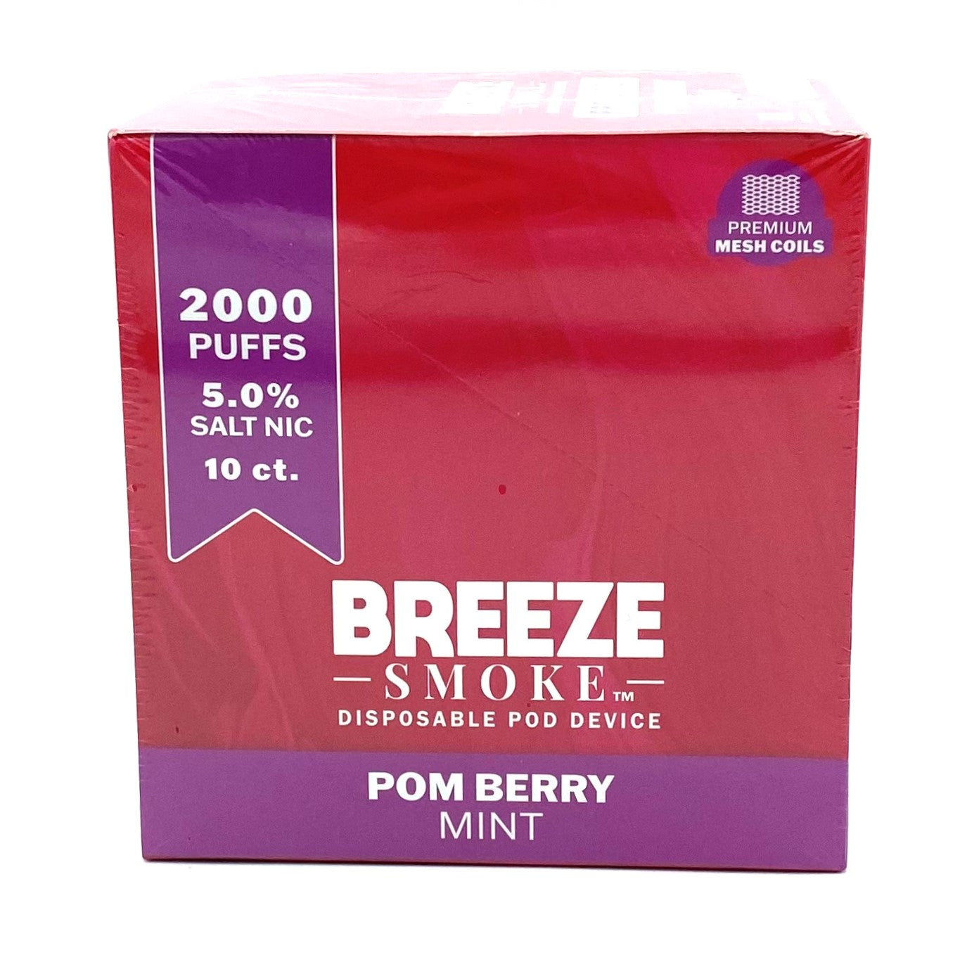 Breeze Pro Pom Berry Mint 2000puffs 10ct