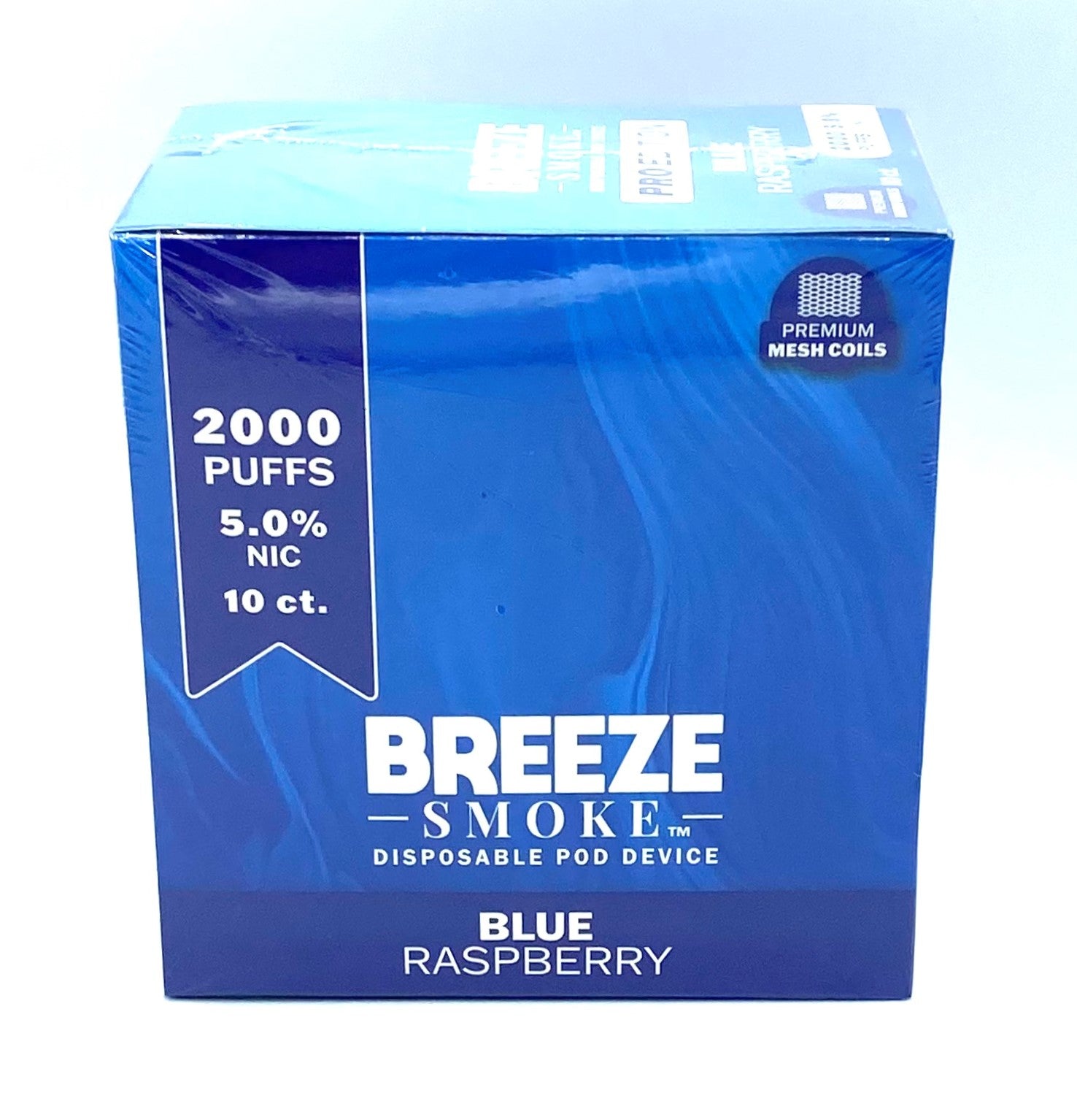 Breeze Pro Blue Raspberry 2000puffs 10ct
