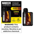 Breeze Prime Lemon Cola 6000puffs 5ct