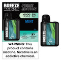 Breeze Prime Mint 6000puffs 5ct