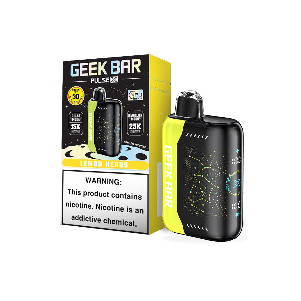 Geek Bar Pulse X Lemon Heads 25000puffs 5ct