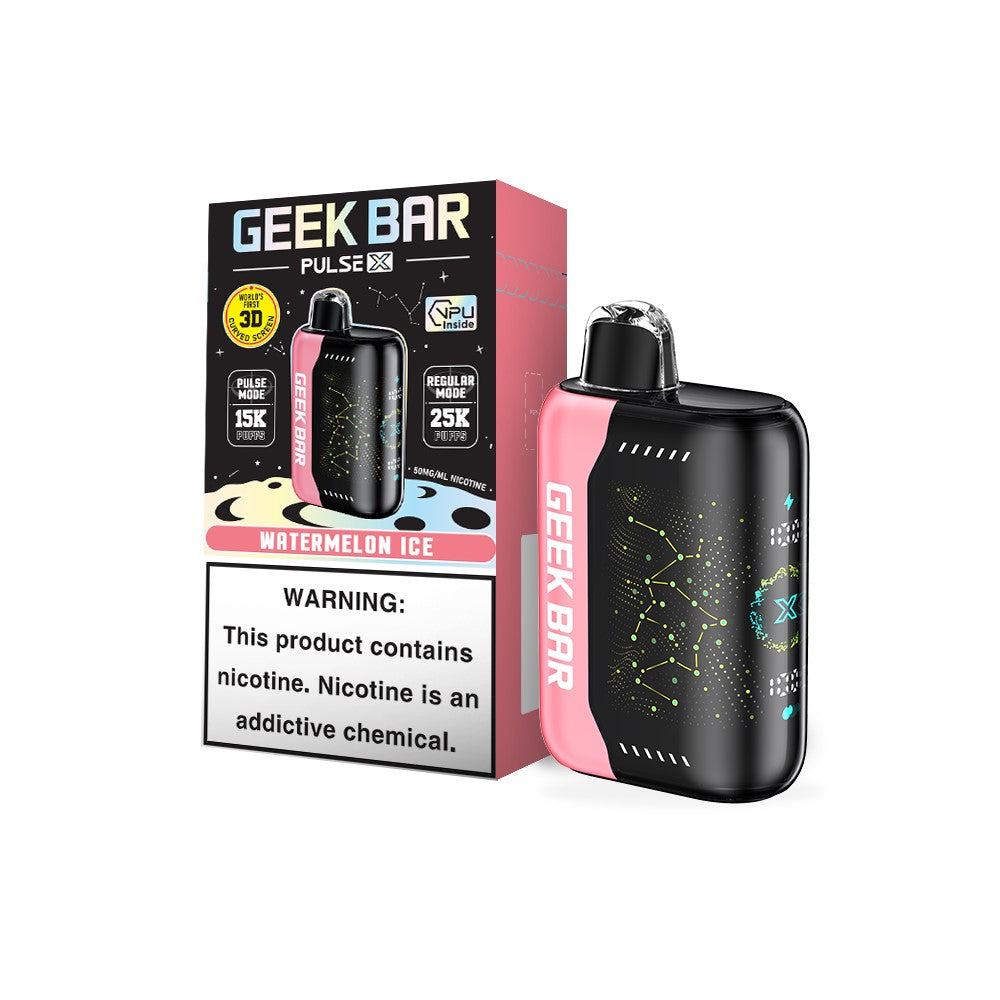Geek Bar Pulse X Watermelon Ice 25000puffs 5ct
