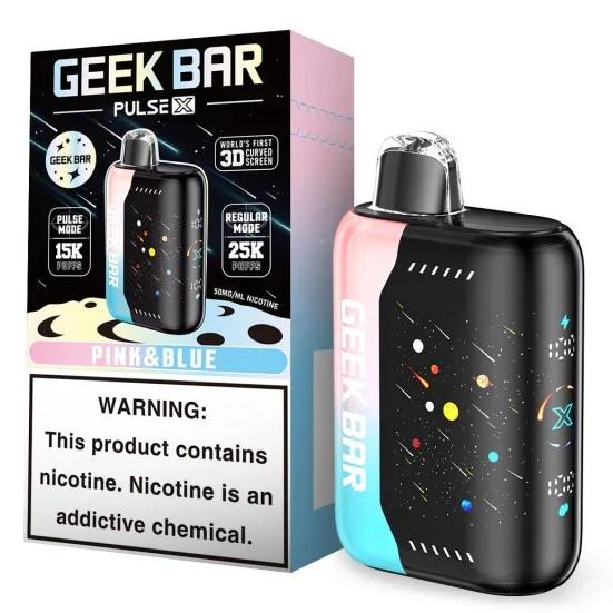 Geek Bar Pulse X Pink & Blue 25000puffs 5ct