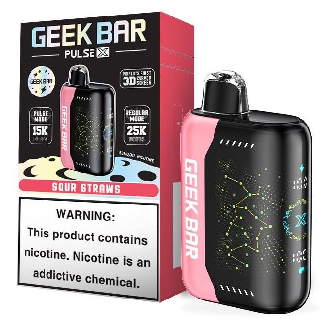 Geek Bar Pulse X Sour Straws 25000puffs