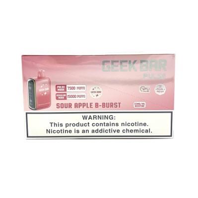 Geek Bar Pulse Sour Apple B-Burst (B-pop) 15000puffs 5ct