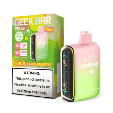Geek Bar Pulse Sour Strawberry 15000puffs 5ct