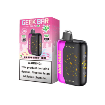 Geek Bar Pulse X Raspberry Jam 25000puffs 5ct