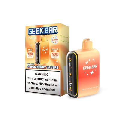 Geek Bar Pulse Strawberry Savers 15000puffs 5ct
