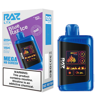 Raz Ltx Blue Raz Ice 25000puffs