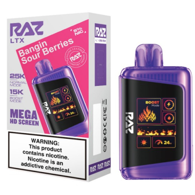 Raz Ltx Bangin Sour Berries 25000puffs
