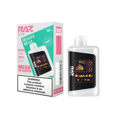 Raz Ltx Miami Mint 25000puffs