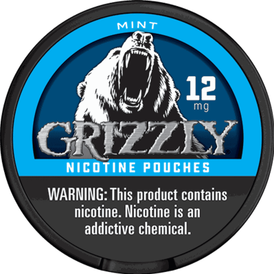 Grizzly Nicotine Pouch Mint 12mg 5/20ct