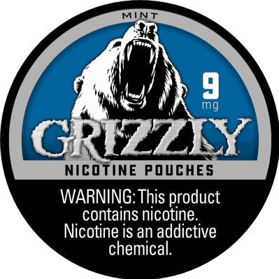 Grizzly Nicotine Pouch Mint 9mg 5/20ct