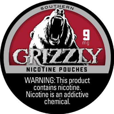 Grizzly Nicotine Pouch Southern 9mg 5/20ct