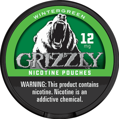 Grizzly Nicotine Pouch Wintergreen 12mg 5/20ct