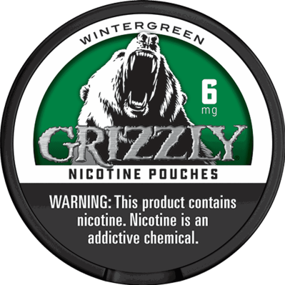 Grizzly Nicotine Pouch Wintergreen 6mg 5/20ct