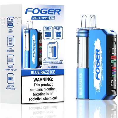 Foger Switch Pro Kit Blue Razz Ice 30000puffs