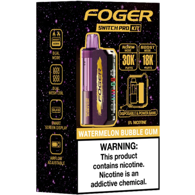 Foger Switch Pro Kit Watermelon Bubble Gum 30000puffs