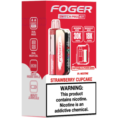 Foger Switch Pro Kit Strawberry Cupcake 30000puffs