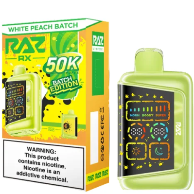 Raz White Peach Batch 50000puffs