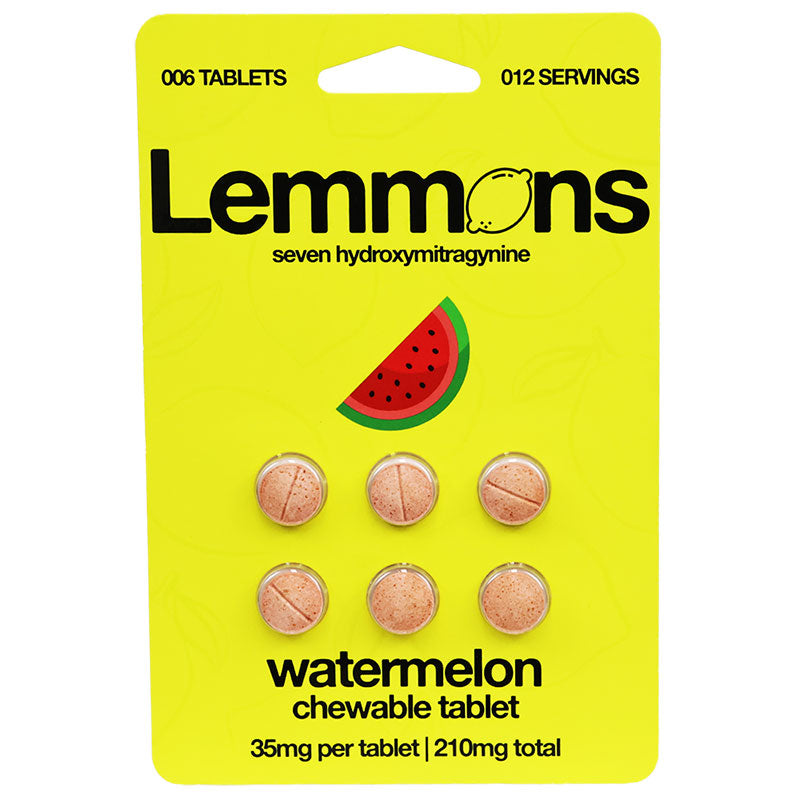 Lemmons 7-hydroxymitragynine Tablets 210mg 6pk 6ct Display (CITRUS)