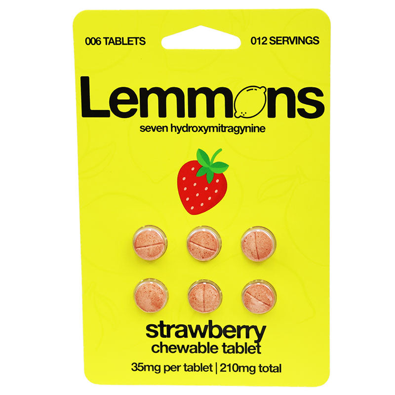 Lemmons 7-hydroxymitragynine Tablets 210mg 6pk 6ct Display (CITRUS)