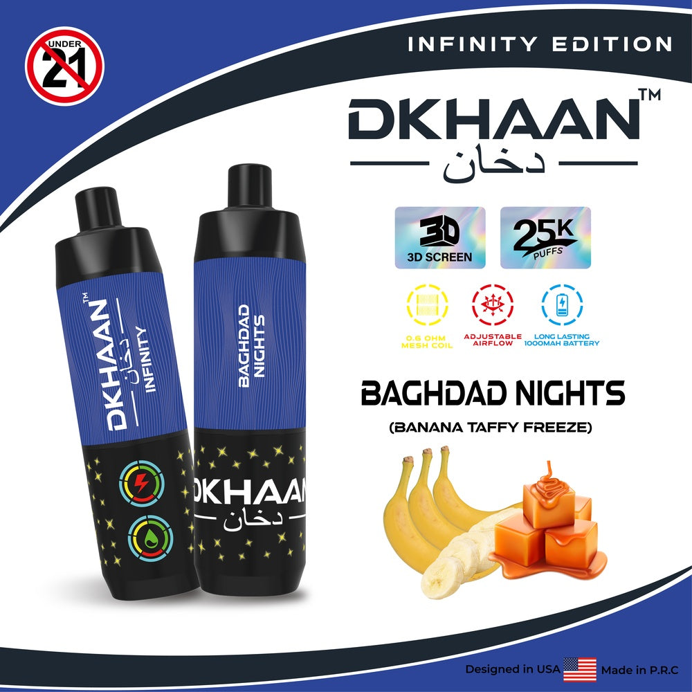 DKHAAN INFINITY EDITION 25K PUFFS (5CT)