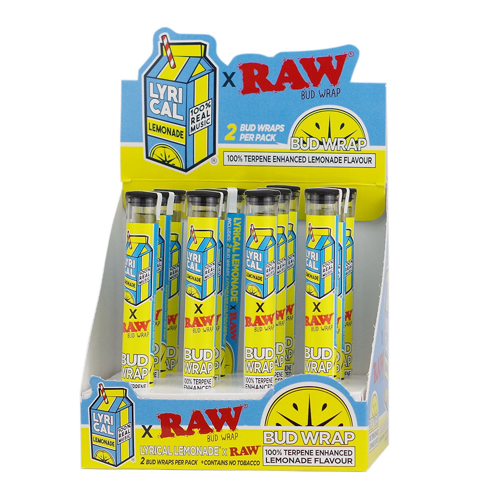 RAW x Lyrical Lemonade Cones Bud Wrap Terp Enhanced Lemonade Flavor 12ct Display