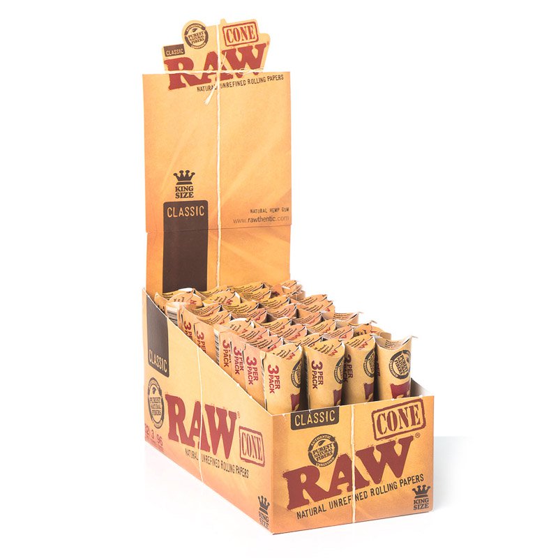 RAW Classic Cones King Size 3pk 32ct Display