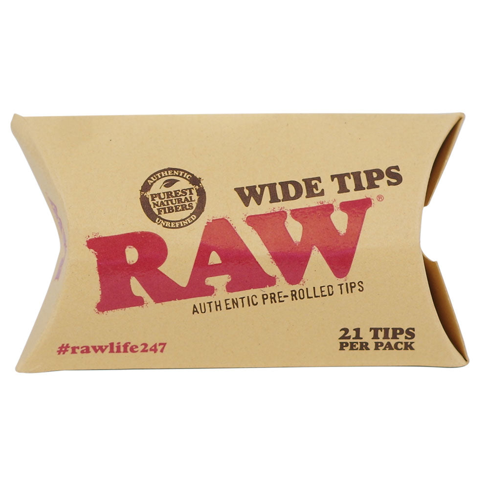 RAW Pre-Rolled Tips Wide 21pk 20ct Display