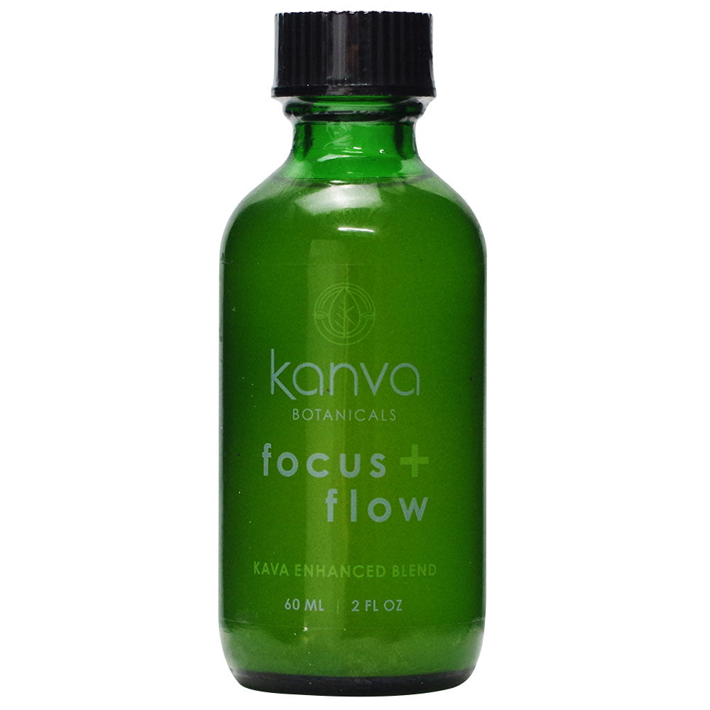 Kanva Botanicals Kava & Kratom Shots Focus + Flow 2oz 12ct Display