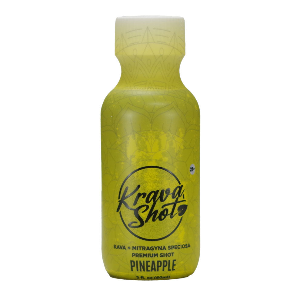 Krava Kava + Kratom Extract Shot 2oz 1300mg 12ct Display