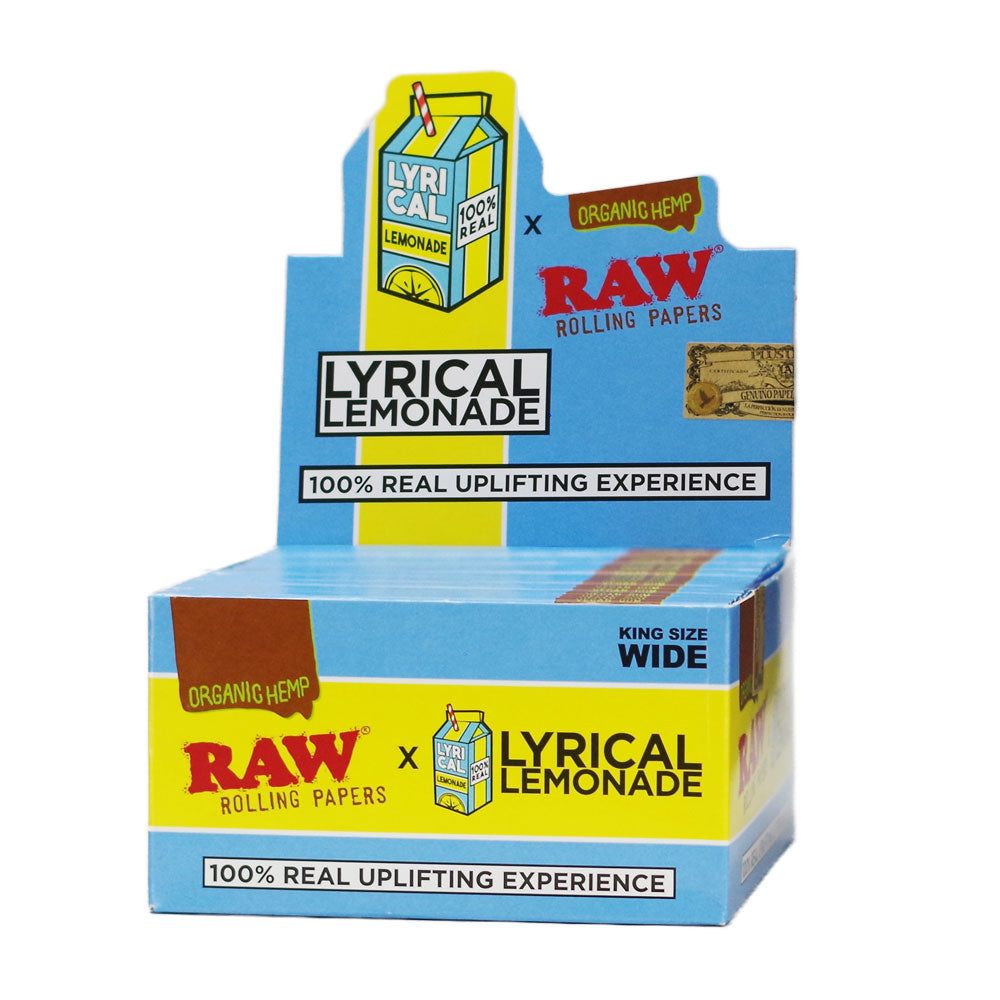 RAW X Lyrical Lemonade Rolling Papers King Size 32pk 50ct Display