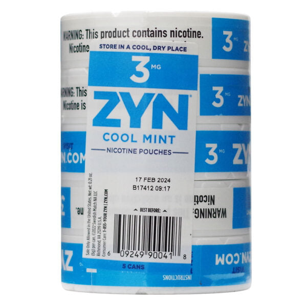 Zyn Cool Mint 3mg 5ct