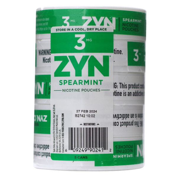 Zyn Spearmint 3mg 5ct