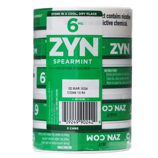 Zyn Spearmint 6mg 5ct