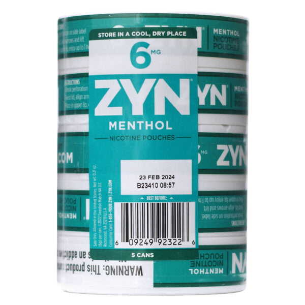 Zyn Menthol 6mg 5ct