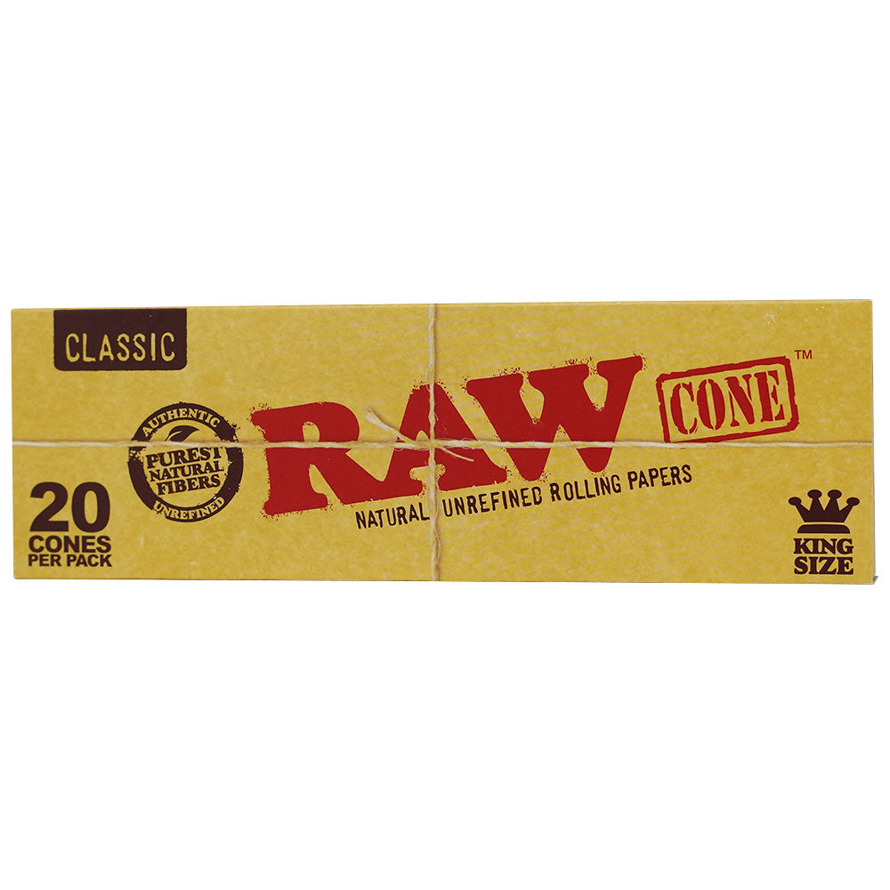 RAW CLASSIC CONES KING SIZE 109MM/26MM (20PK) (12CT DISPLAY)