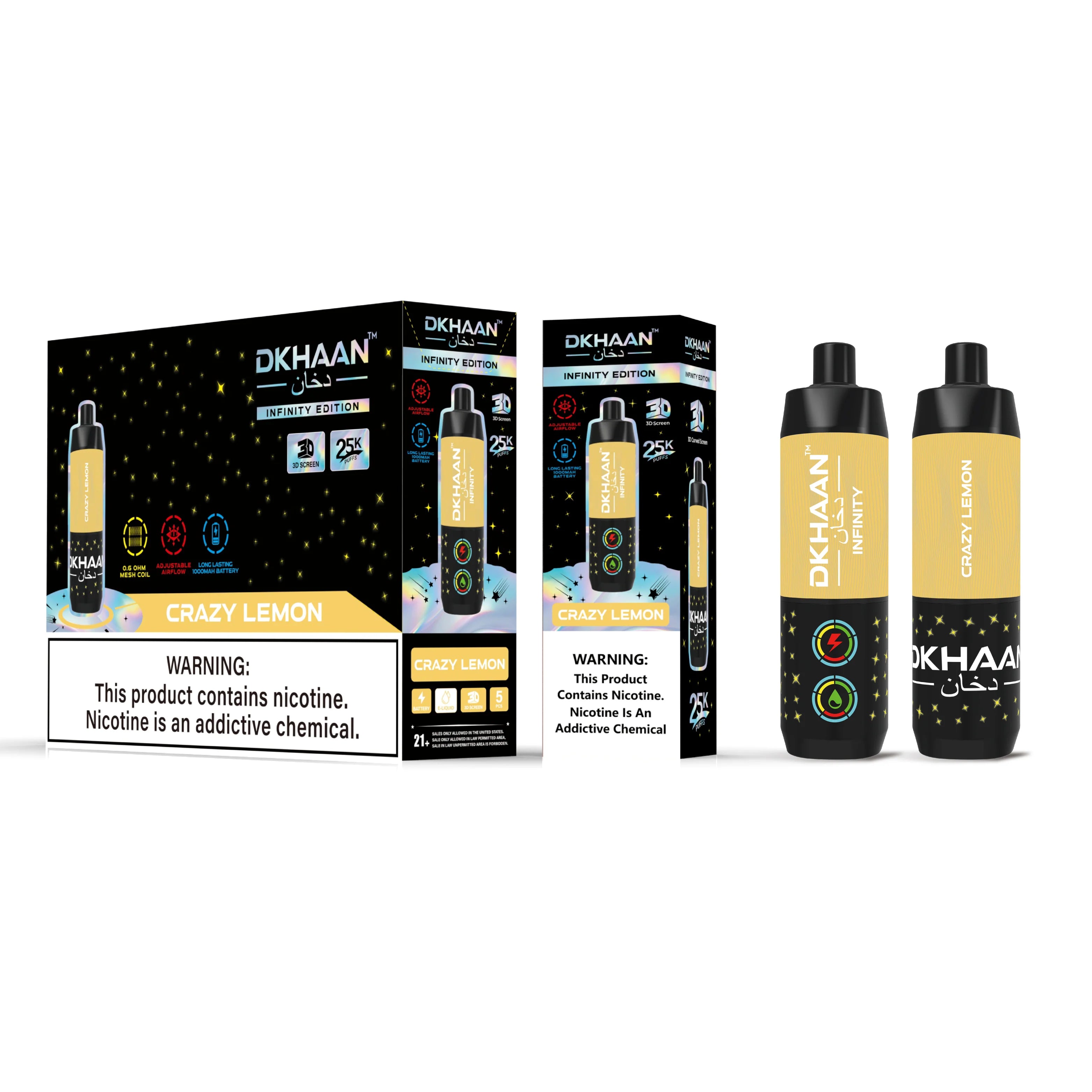 DKHAAN INFINITY EDITION 25K PUFFS (5CT)