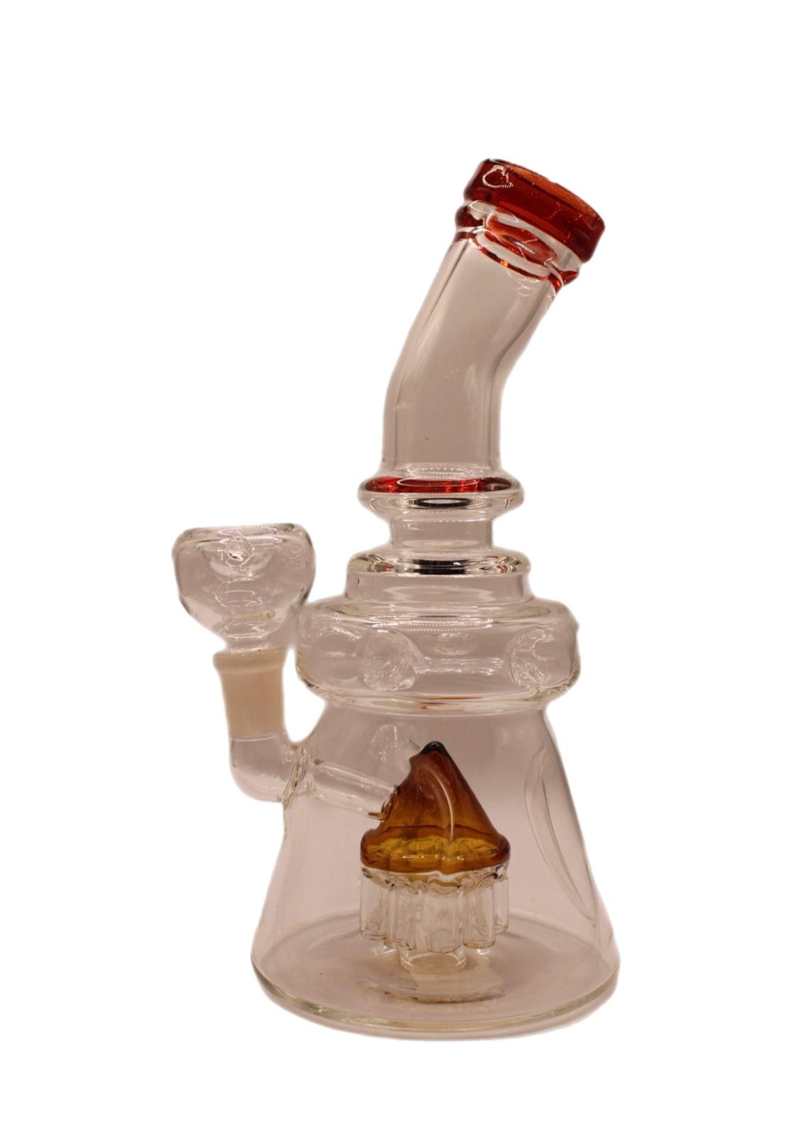 9.5IN BENT NECK WATERPIPE W/ TRIANGLE PERCULATOR