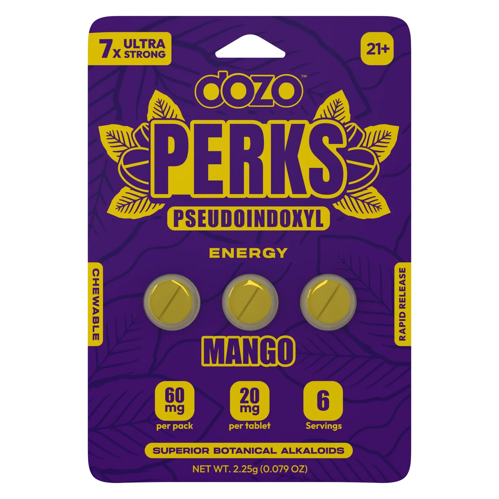 DOZO- Pseudo Perks 60MG- 3 COUNT