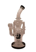 12.5IN TRIPLE CHAMBER BENT NECK WATERPIPE W/ PERCULATOR