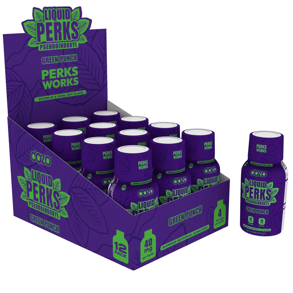 DOZO - Pseudo - Liquid Perks 40mg - Green  Punch (12ct)