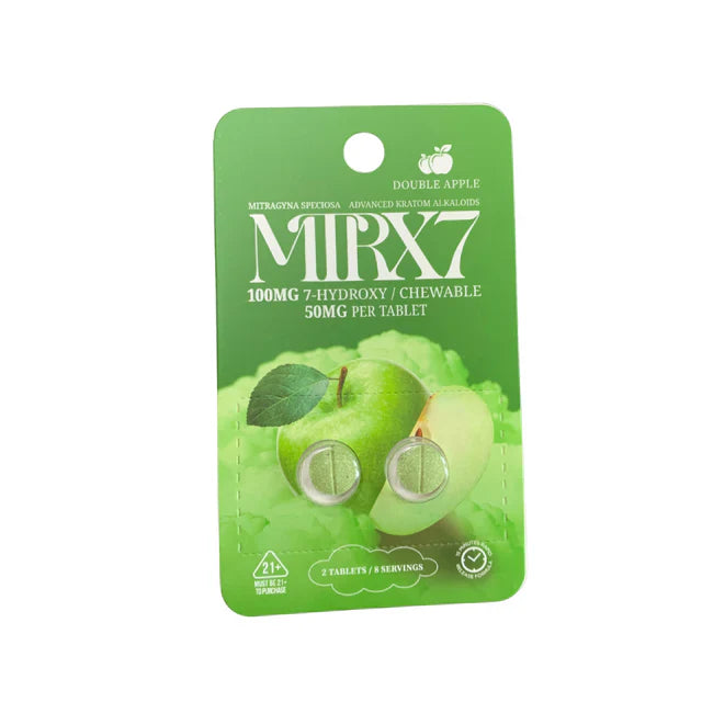 MTRX 7 HYDROXY 2ct - 50 MG PER TABLET ( DOUBLE APPLE) (10 pack)