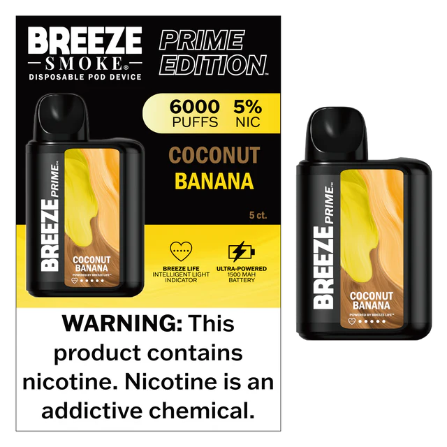 BREEZE PRIME 6000 PUFFS (5CT)