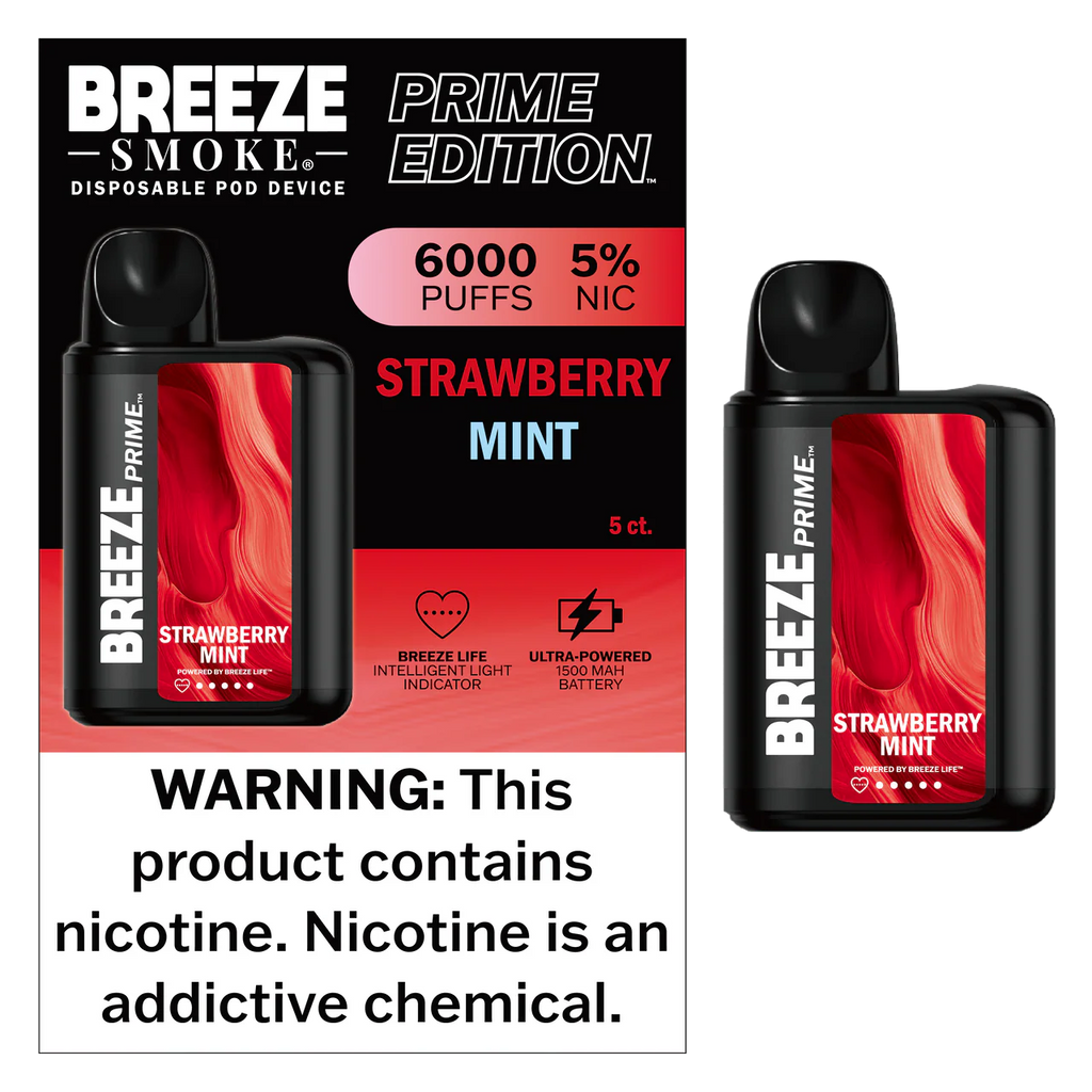 BREEZE PRIME 6000 PUFFS (5CT)
