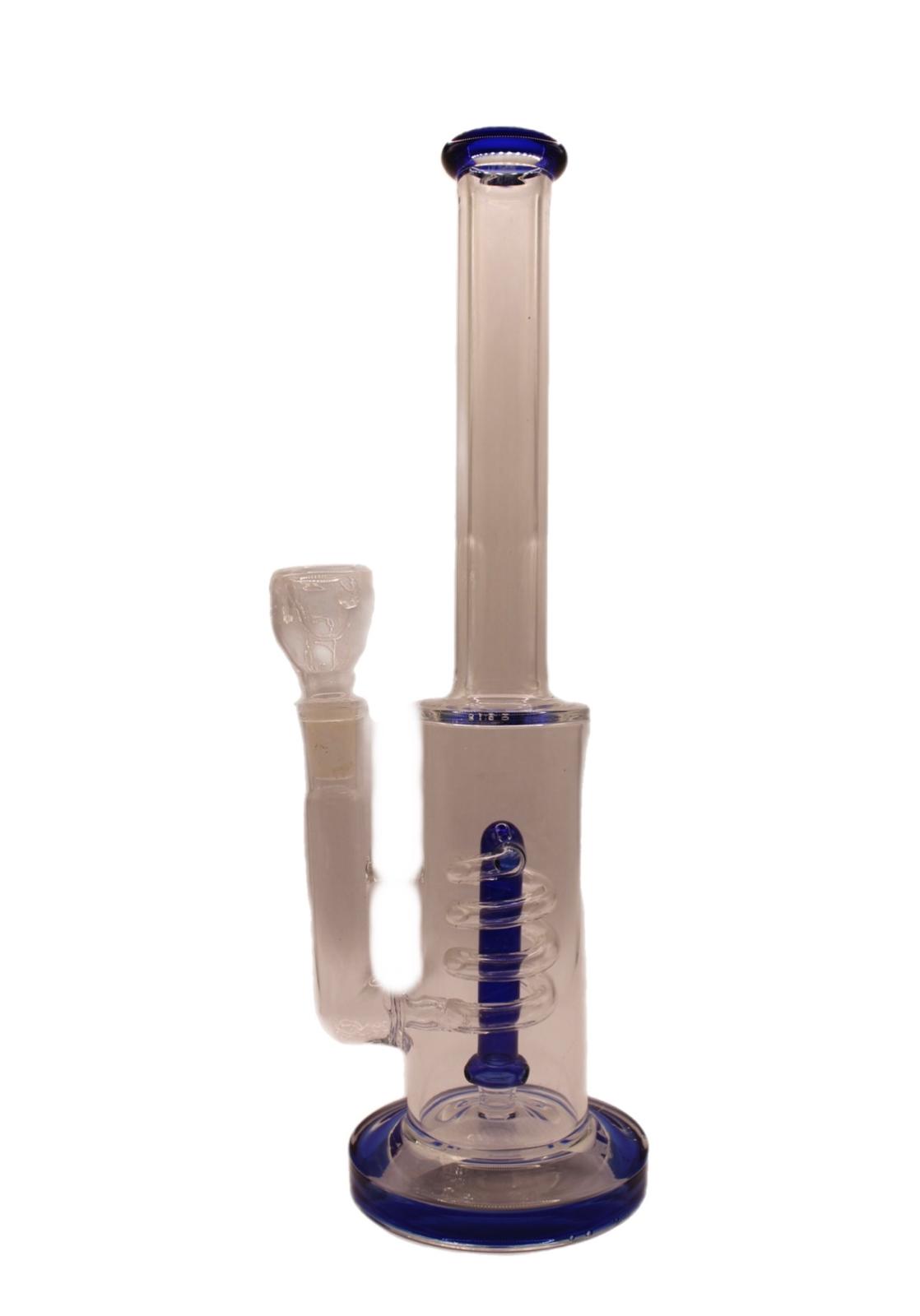 11.5IN WATERPIPE W/ SPIRAL PERCULATOR (BLUE)