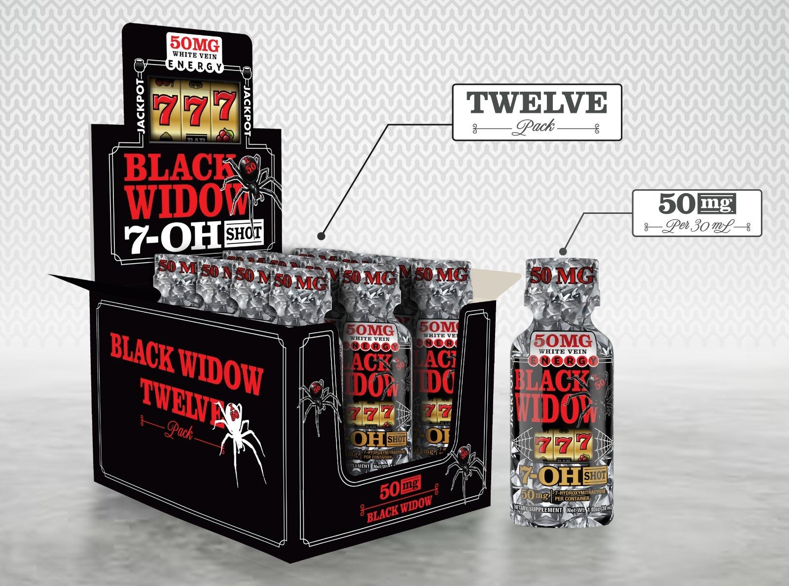 BLACK WIDOW 7-OH SHOT- 50MG 12CT