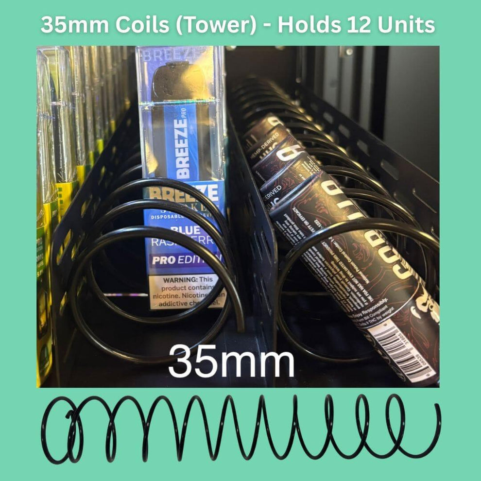 Extra Vending Machine Coils (5-Pack) – Choose Your Size
